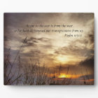 Country Sunrise Nature Art Photo et Bible Verse