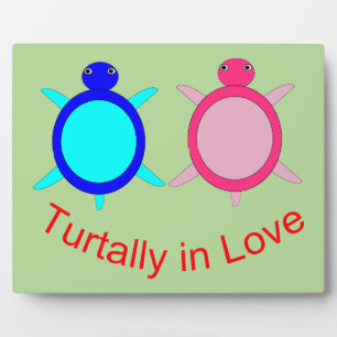 Plaque Photo Couple de tortue mignonne