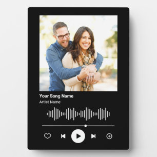 Plaque Photo Couple Photo Custom Music Player Votre Code Chanso