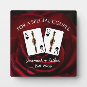 Plaque Photo Couple spécial roi reine Saint-Valentin personnali
