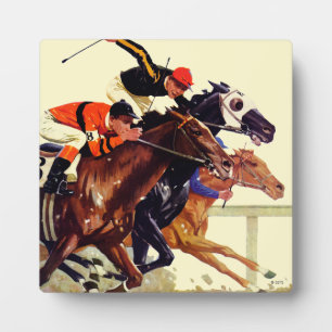 Plaque Photo Course de Thoroughbred