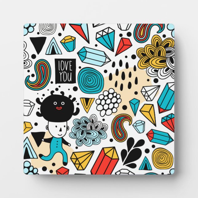 Plaque Photo Crazy head (Devant)