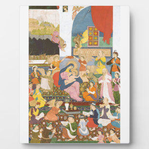 Plaque Photo Crèche à l'indienne