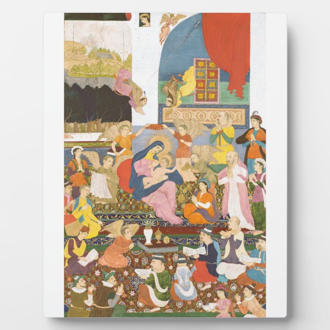 Plaque Photo Crèche à l'indienne (Devant)