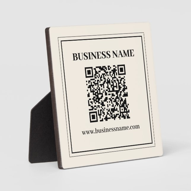 Plaque Photo Créer instantanément un code QR numérisable pour l (Recto)