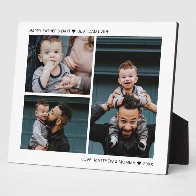 Plaque Photo Créez votre propre Fête des pères Meilleur Papa Ja (Côté)