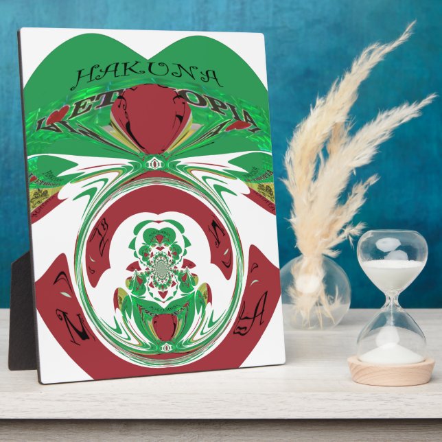 Plaque Photo Créez votre propre J'aime Belle Ethiopie (Côté)