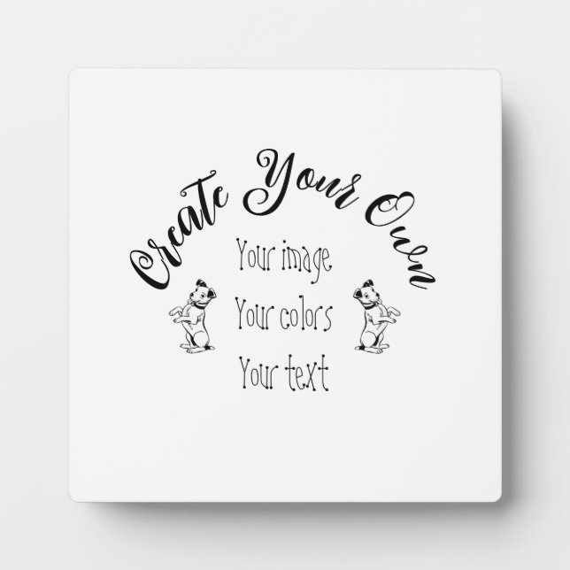 Plaque Photo Créez votre propre personnalisation (Devant)