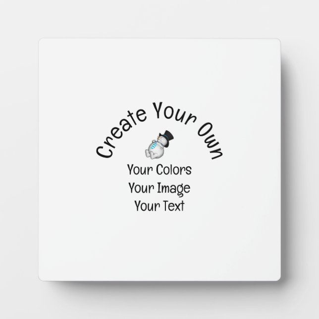 Plaque Photo Créez votre propre personnalisation (Devant)
