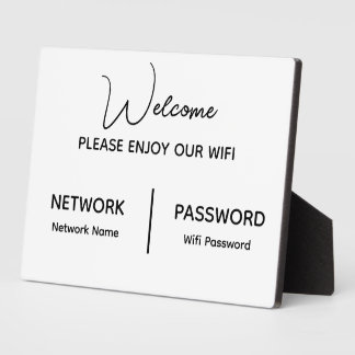 Plaque Photo Créez Votre Propre Profitez de Notre Wifi