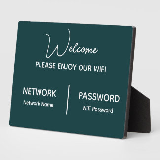 Plaque Photo Créez Votre Propre Profitez de Notre Wifi