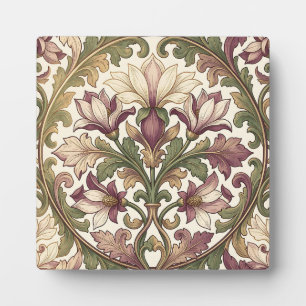 Plaque Photo Crème Pourreux Floral Orné Victorien 