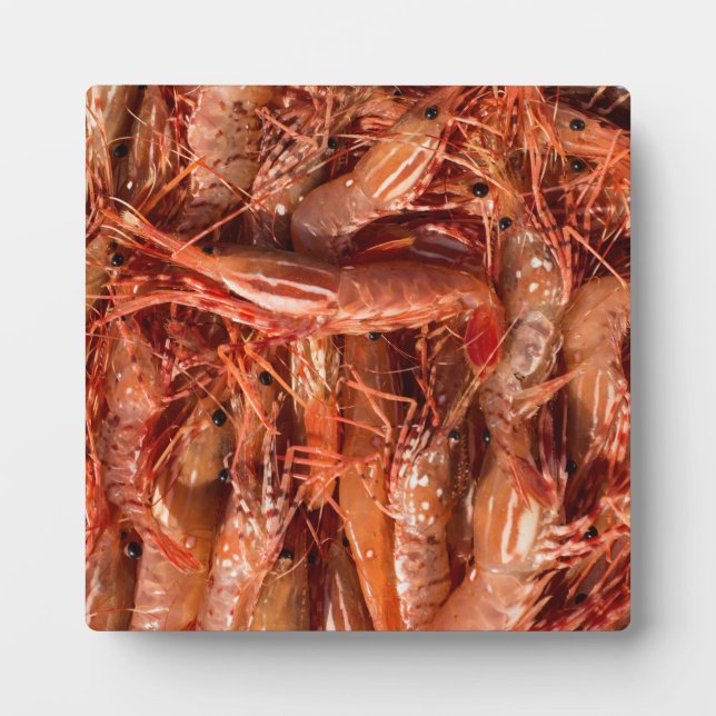 Plaque Photo Crevettes délicieuses (Devant)
