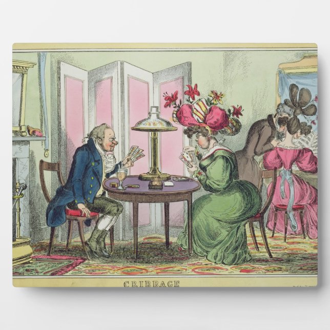 Plaque Photo Cribbage, publié par Thomas McLean, Londres (colo (Devant)