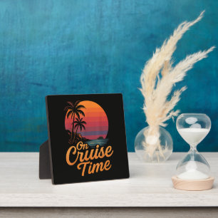 Plaque Photo Croisière de vacances au coucher du soleil sous le