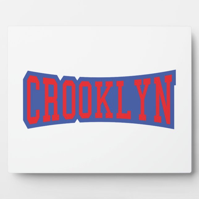 PLAQUE PHOTO CROOKLYN, NYC (Devant)