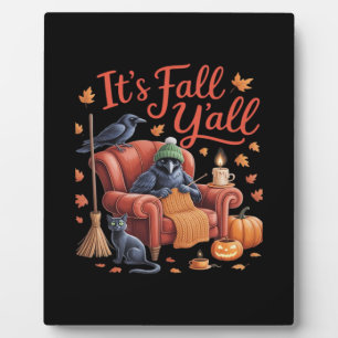 Plaque Photo Crow C’est l’automne Y’tous les Citrouilles Automn