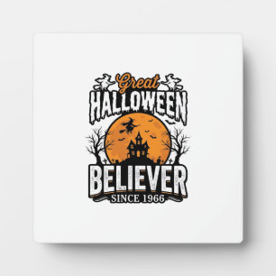 Plaque Photo Croyant d'Halloween Vintage Depuis 1966 Graphique_