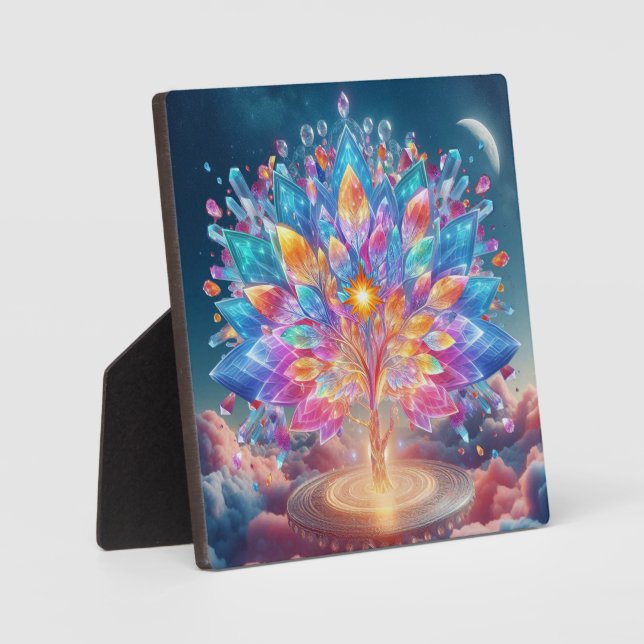 Plaque Photo Crystal Tree (Recto)