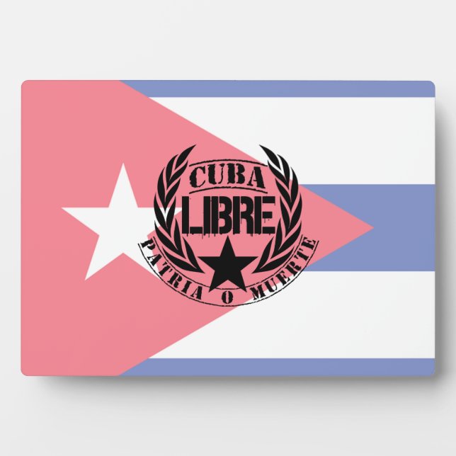 Plaque Photo Cuba Libre Motto Laurels (Devant)