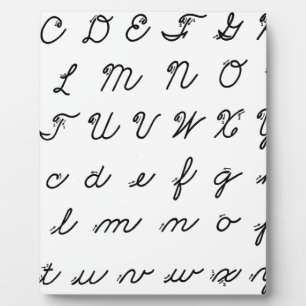 Plaque Photo cursive main chart