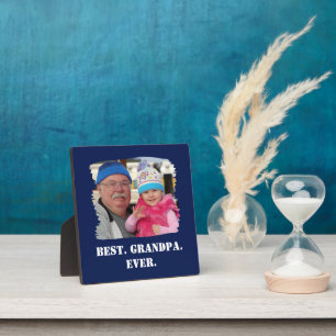Plaque Photo Custom Family Photo Abuelo Nonno Best Grandpa Ever