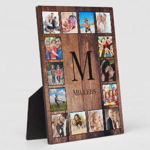 Plaque Photo Custom Family Photo Collage Reclaimed Wood