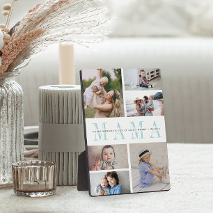 Plaque Photo Custom Mama Fête des mères Enfants Photo Collage