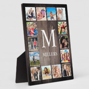 Plaque Photo Custom Photo Collage Rustic Farmhouse Family