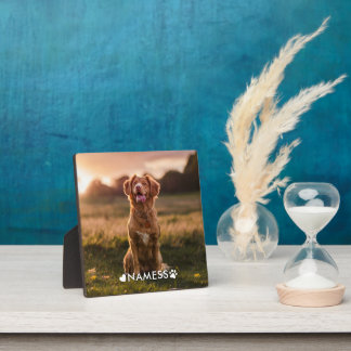 Plaque Photo Custom Photo With Your Pet Dog Name Picture On
