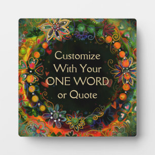 Plaque Photo Customisez votre propre plaisir Floral Plutôt Insp