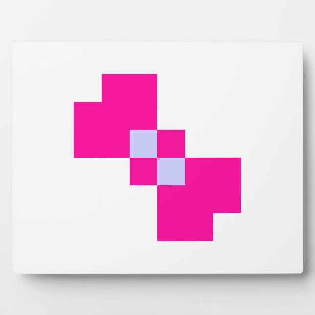 Plaque Photo Cute 8 bits Pixel Bow (Devant)