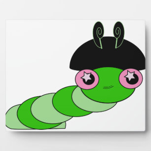 Plaque Photo Cute Caterpillar
