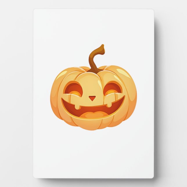 Plaque Photo Cute Citrouille Jack-o'-lantern Turtle Mer Hallowe (Devant)