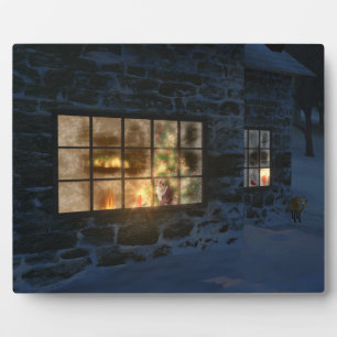 Plaque photo Cwm Christmas