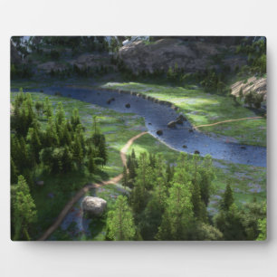 Plaque photo Cwm Solitude