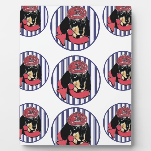 PLAQUE PHOTO DACHSHING (Devant)