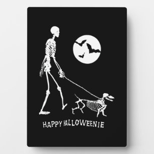 Plaque Photo Dachshund Halloween