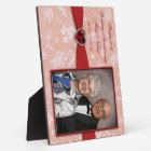 Plaque photo Damask 40th Mariage Anniversary