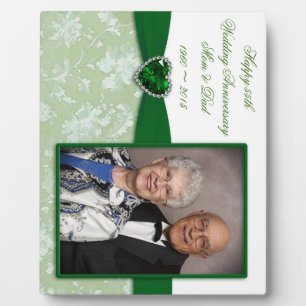 Plaque photo Damask 55th Mariage Anniversary