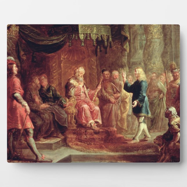 Plaque Photo Daniel interprète le premier rêve de Nebucadnetsar (Devant)