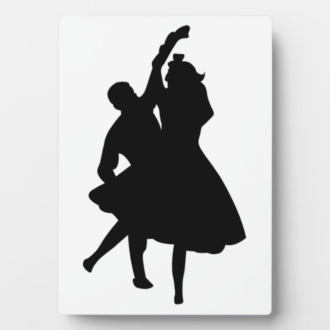 PLAQUE PHOTO DANSEURS DE SILHOUETTE (Devant)