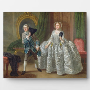 Plaque Photo David Garrick et Mme Pritchard dans The Suspicious
