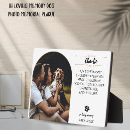 Plaque Photo de Chien - Souvenir Personalise