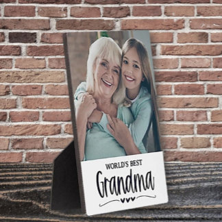Plaque photo de la meilleure grand-mère du monde