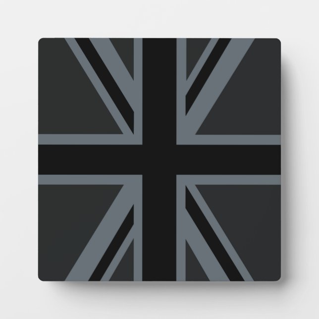 Plaque Photo Décor design pour drapeau Union Jack noir (Devant)