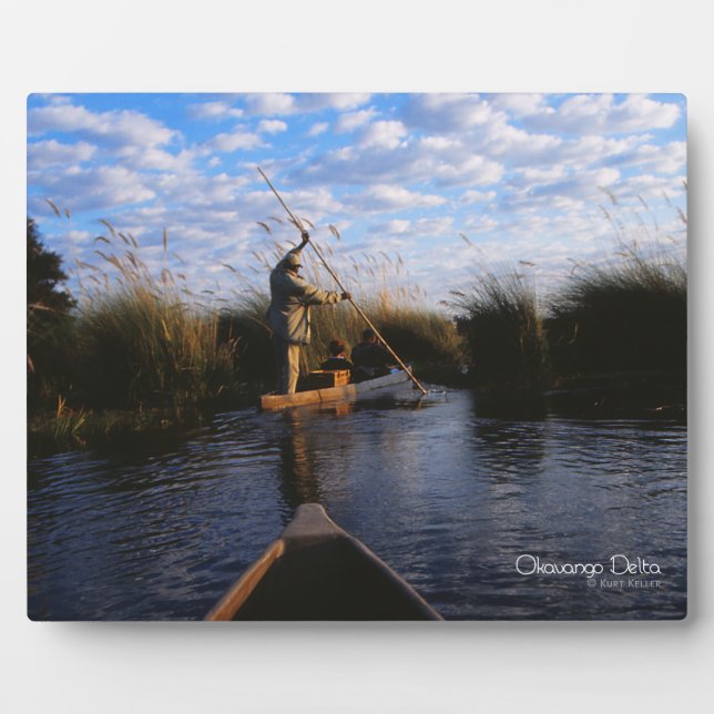 Plaque Photo Delta d'Okavango (Devant)