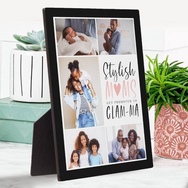Plaque Photo Des Moms Élégantes Sont Promues Sur Glam-ma Photo  (Créateur téléchargé)