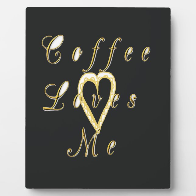 Plaque Photo Design crémeux pour les amateurs de café (Devant)