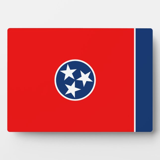 Plaque Photo Design du drapeau d'état du Tennessee (Devant)